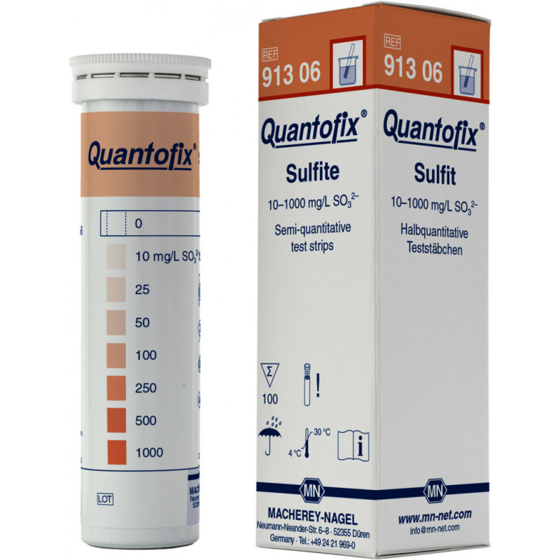 QUANTOFIX SULFITE 0-1000MG/L - 100 BANDELETTES