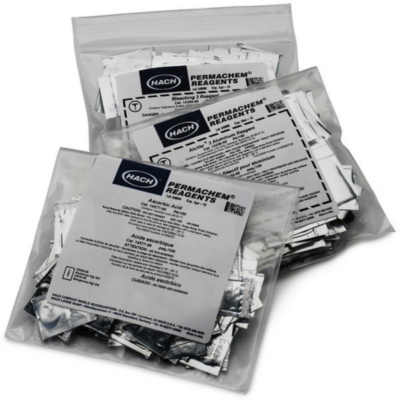 REACTIF EN KIT ET ETALON ALUMI NIUM HACH 2242000 - 100 TESTS