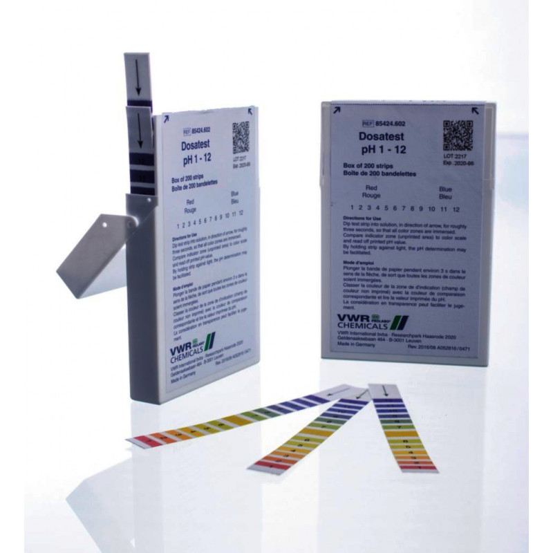 PAPIER PH 1-12 DOSATEST EN BANDELETTES 85424 - X200