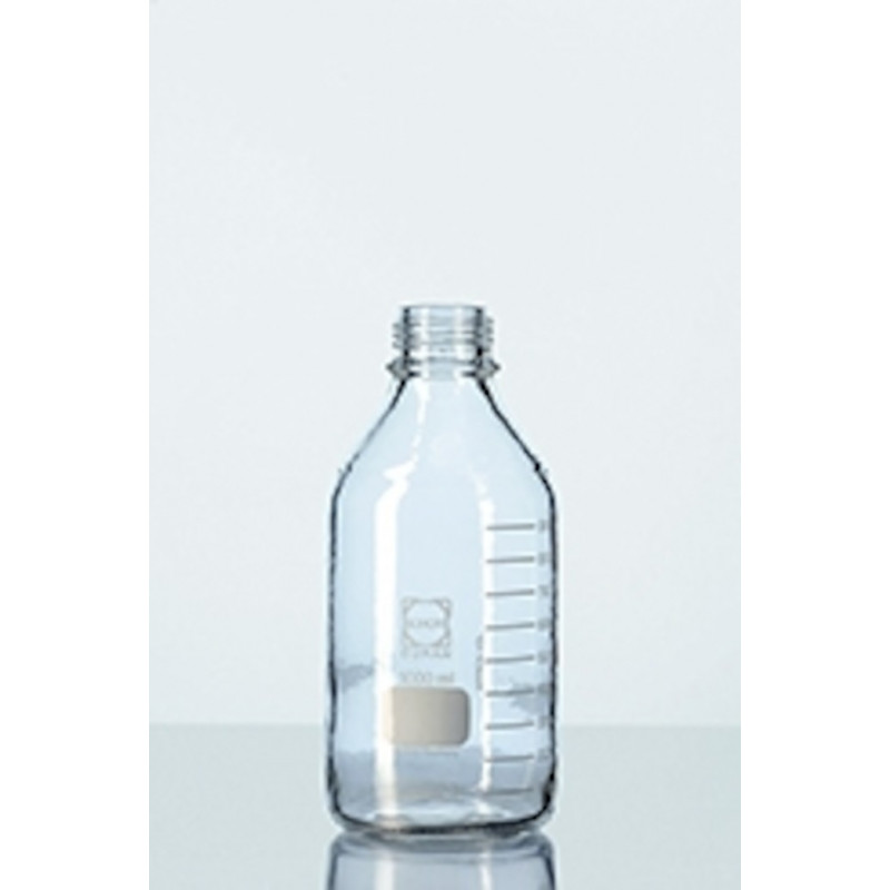 FLACON CLAIR 2L VERRE DURAN GL 45 AVEC REVETEMENT PU