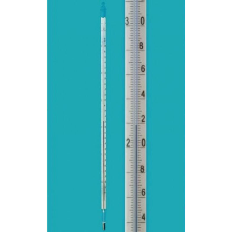 THERMOMETRE LIQUIDE ROUGE -5/+'50'C EN 0,02