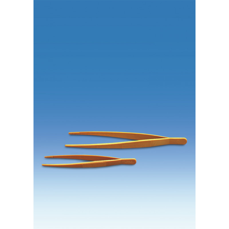 PINCE FORCEPS EN POM JAUNE LONGUEUR 250MM - PACK DE 5