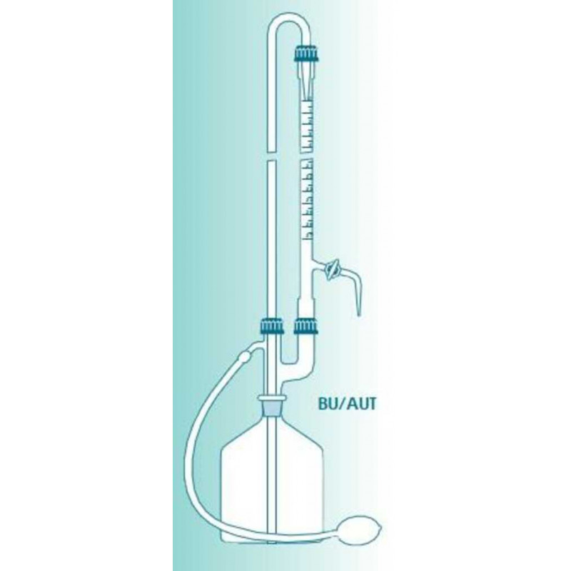 BURETTE PELLET 10 ML EN 1/20 COMPLETE FLACON BLANC 2 L