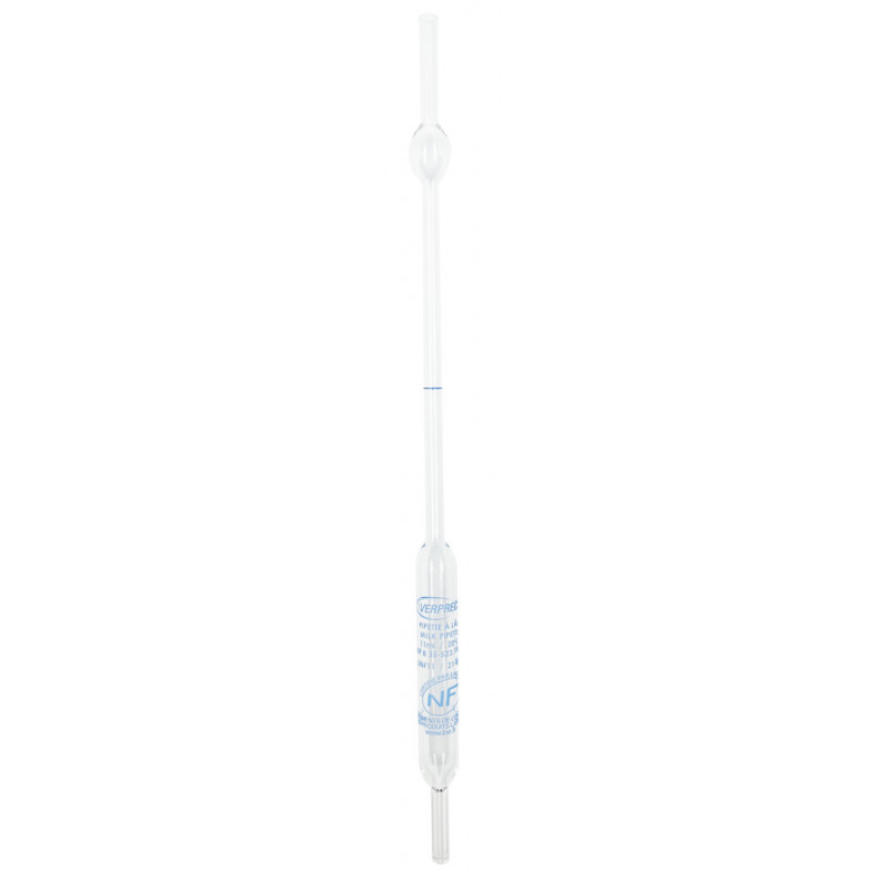 PIPETTE A LAIT EN VERRE POINTE CAPILLAIRE 12ML