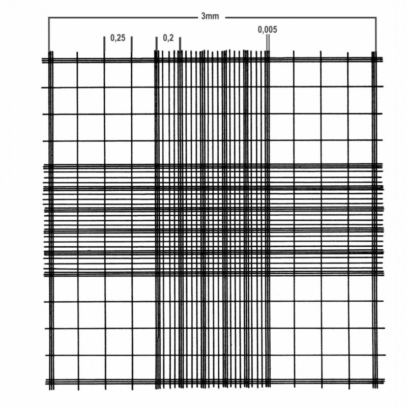 CELLULE DE NUM.NEUBAUER AM. CE QUADRILLAGE DOUBLE