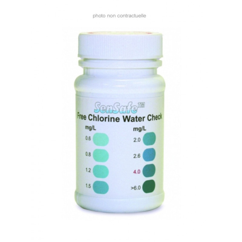 BANDELETTES CHLORE LIBRE 1-120PPM PACK DE 50