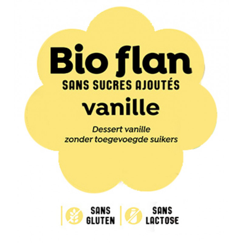 PREPARATION POUR FLAN VANILLE BIO NON SUCRE - DOSE/100L - HUM02