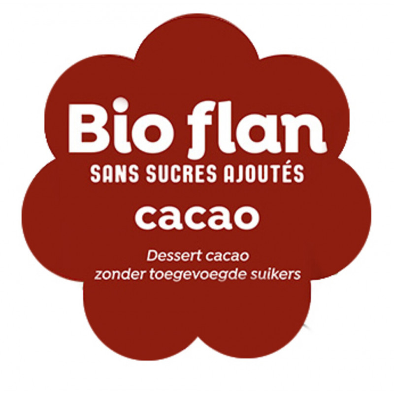 PREPARATION POUR FLAN CACAO BIO NON SUCRE - DOSE/100L - HUM03