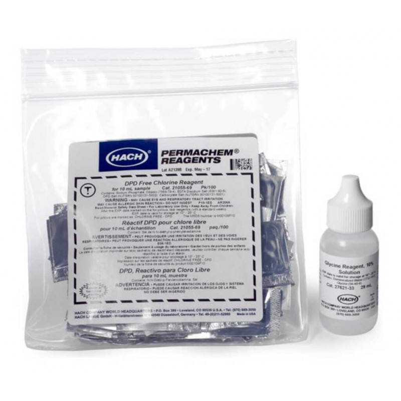 REACTIF CHLORE DIOXYDE HACH 27709.00 - 100 TESTS