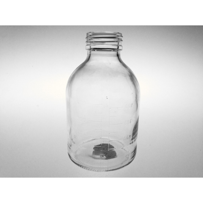 FLACON PLASMA VERRE BLANC TYPE I - 500ML VIS40 - PACK X24