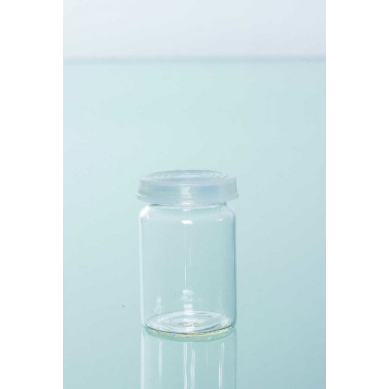 FLACON PILULIER VERRE BLANC AVEC CAPE CAP.67ML - PACK 20