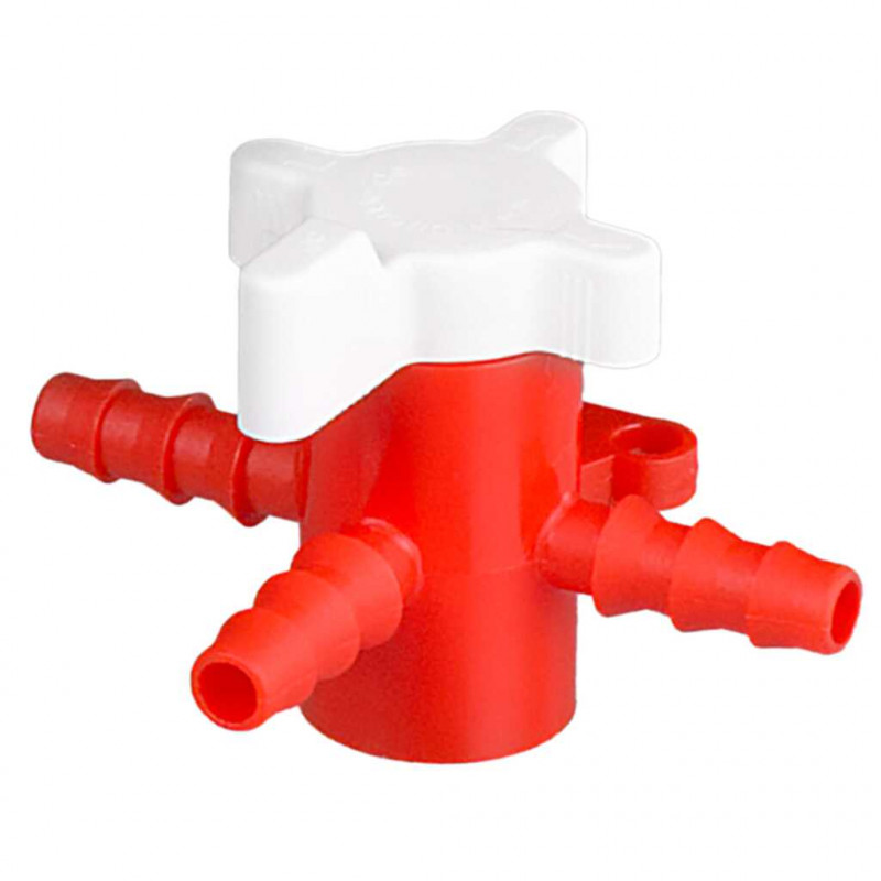 VANNE 3 VOIES 5-7MM PVDF