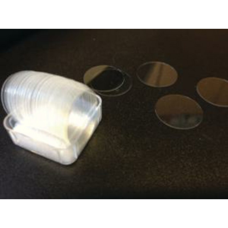 LAMELLE COUVRE-OBJET RONDE D.18MM - PACK DE 100