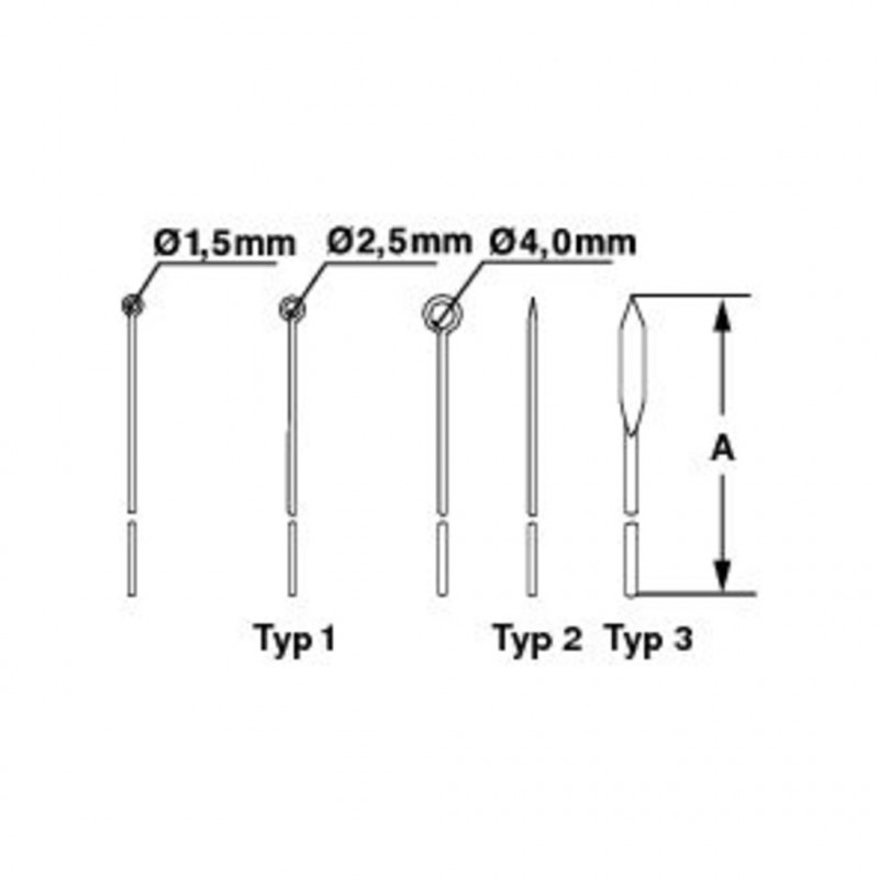 AIGUILLE A DISSECTION EN INOX D.4MM LONG.100MM