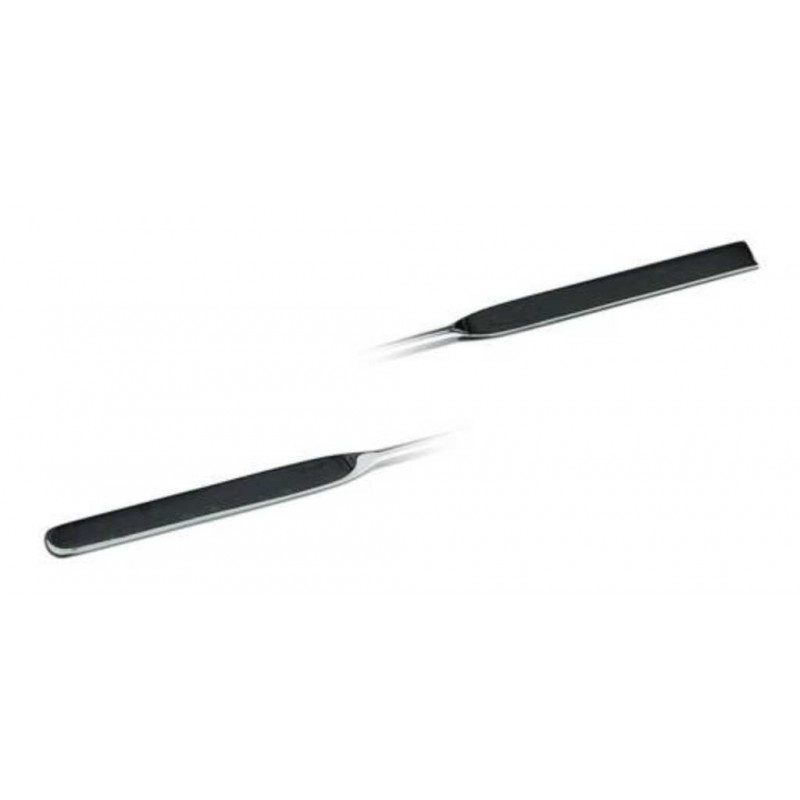 MICRO SPATULE DOUBLE EN INOX L.130MM PELLES 40X2MM D.1MM