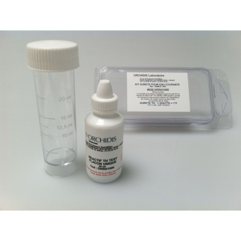 KIT POUR LA DURETE DE L'EAU DE RESEAU 1 A 60'F