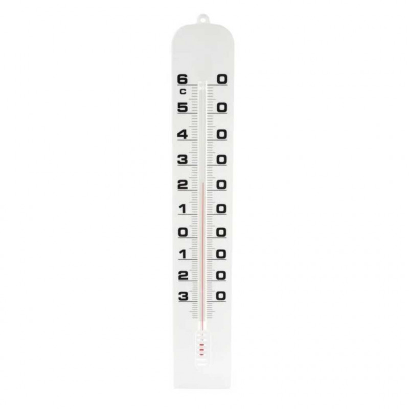 THERMOMETRE MURAL PLAQUE PLAS -TIQUE -30 +60' EN 1'C L=40CM