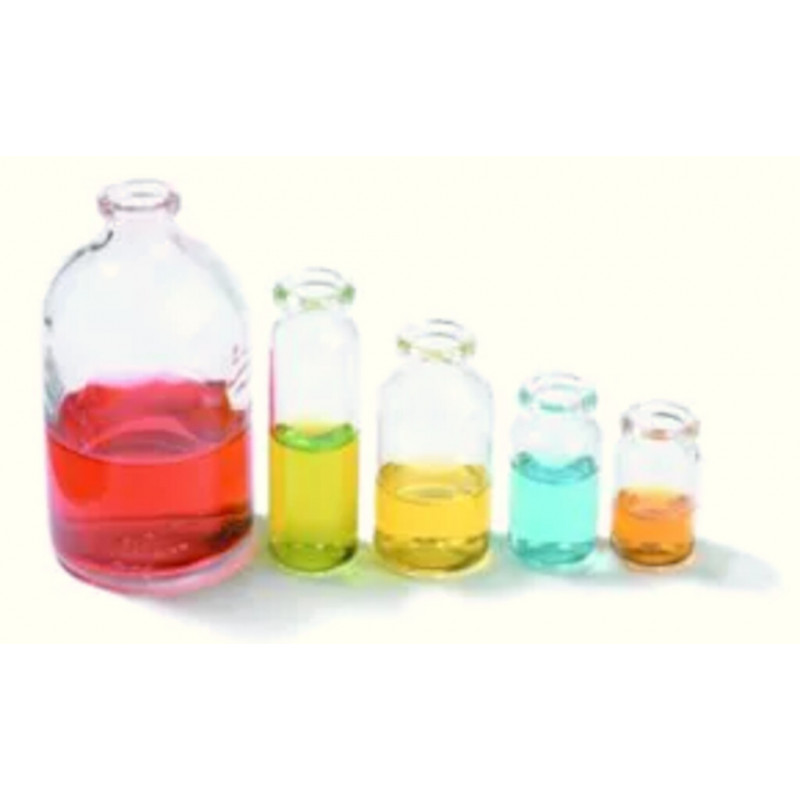 FLACON VERRE BLANC 10ML OUV.D.23MM D.46X12,5MM - P.100