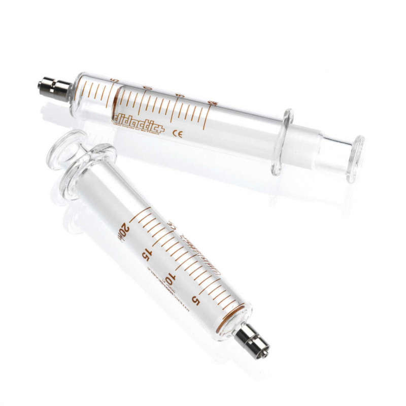 SERINGUE VERRE 2 PIECES 20ML NON STERILE LUER LOCK - PACK 100