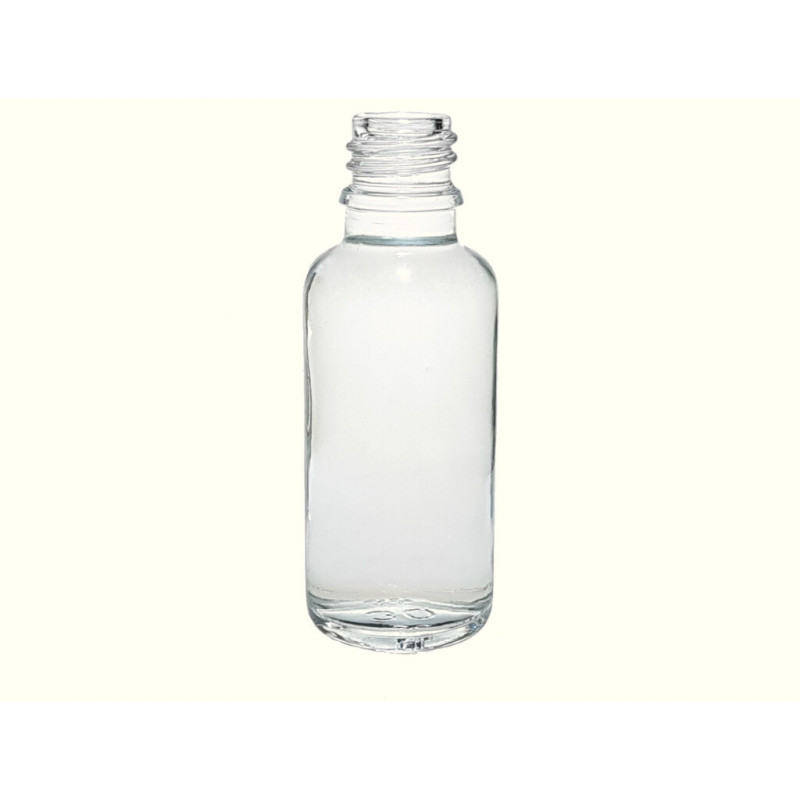 FLACON COMPTE-GOUTTE EN VERRE BLANC 30ML & CAPE MONTEE -P156