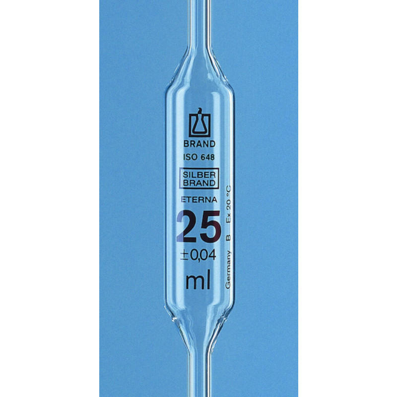 PIPETTE JAUGEE  CL.B 1 TRAIT AR-GLAS SILBERBRAND 0,5ML