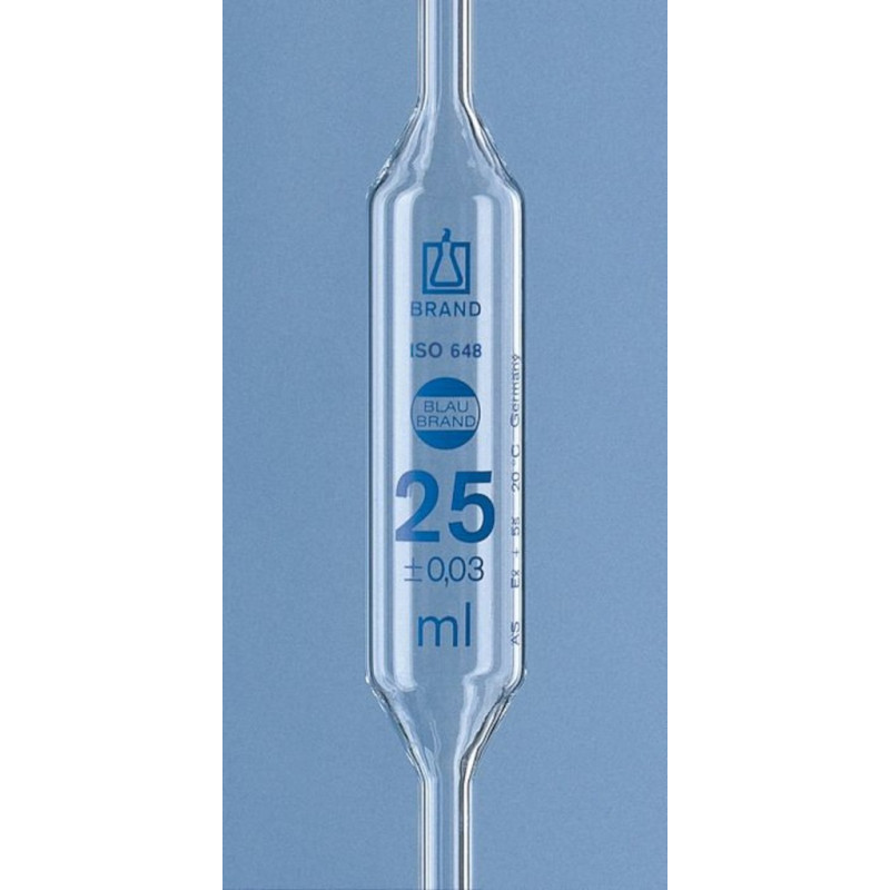 PIPETTE JAUGEE CL.AS 1 TRAIT GRADUATION BLEUE ISO 5ML