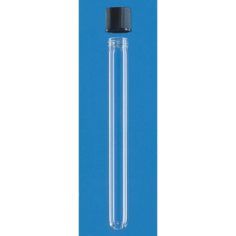 TUBE DE  CULTURE BORD DROIT ET CAPE A VIS 16X100MM - PACK X100