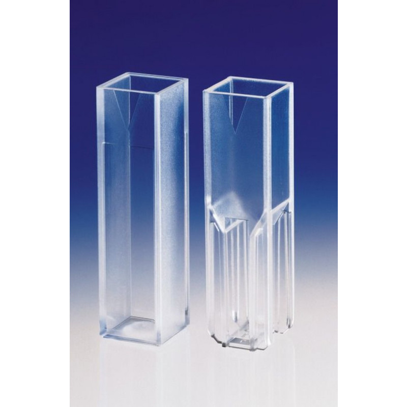 CUVES UV MACRO PMMA T.O.10MM VOLUME 2,5-4,5ML - PACK DE 100
