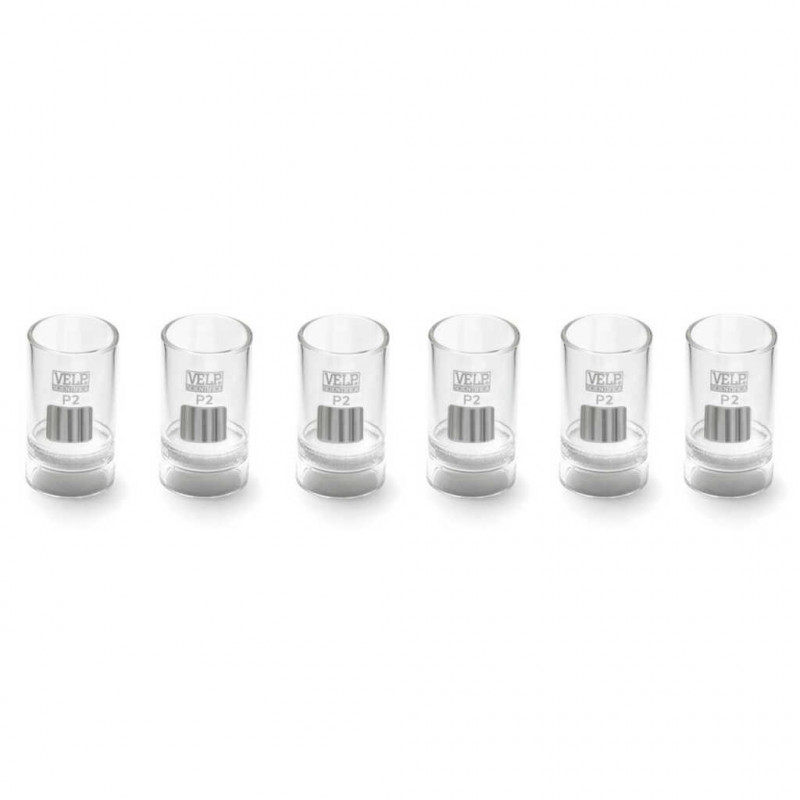 LOT DE 6 CREUSETS FILTRANTS EN VERRE P2 POUR ANALYSEUR FIWE
