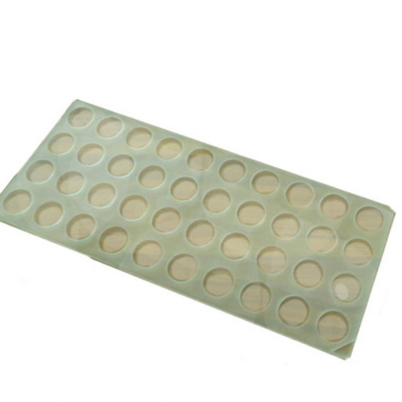 PLAQUE TRANSPARENTE 40 DISQUES D.22MM D.255X104MM