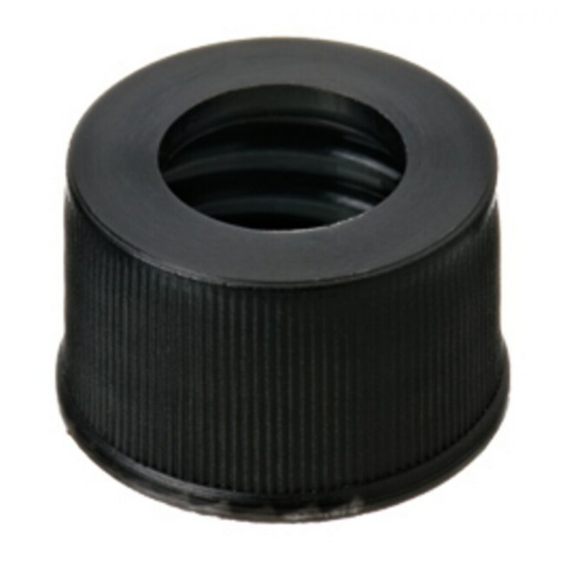 BOUCHON A VIS NOIR 13MM POUR VIAL DECHETS ET LAVAGE 4ML