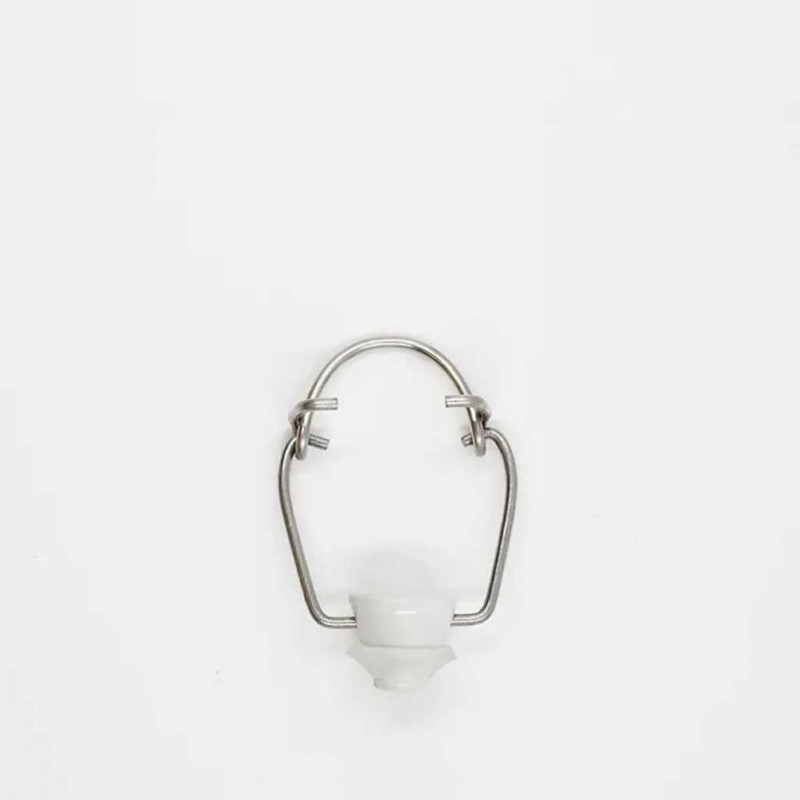 BOUCHON PORCELAINE EN INOX AVEC JOINT SILICONE
