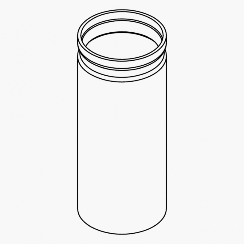 TUBE EN VERRE AVEC FRITTE 64ML/82ML - PACK DE 6