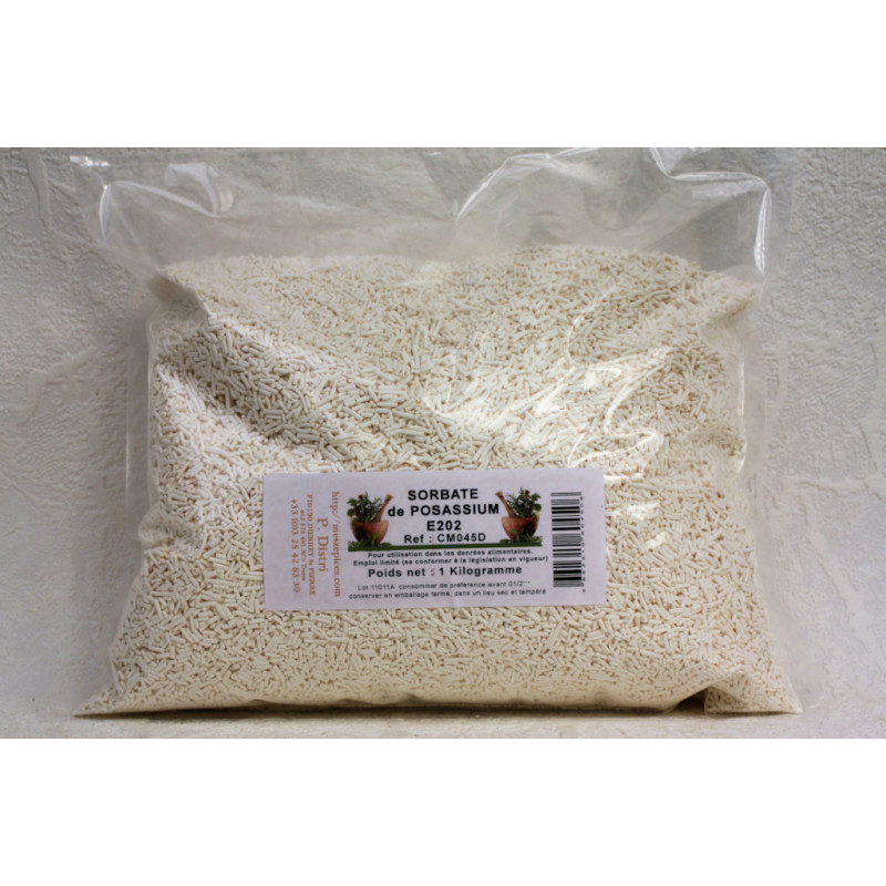 POTASSIUM SORBATE ALIMENTAIRE FG (E 202) - 1KG