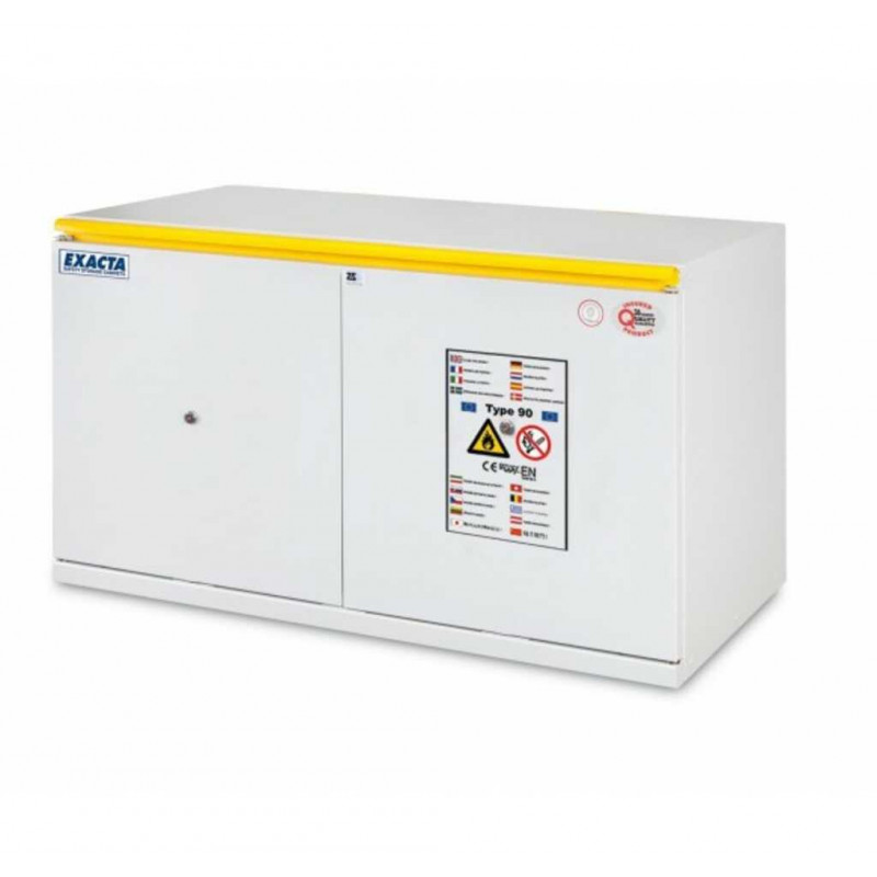 ARMOIRE SOUS PAILLASSE ANTI-FEU 90MN 2 PORTES L.1090XP520XH620MM