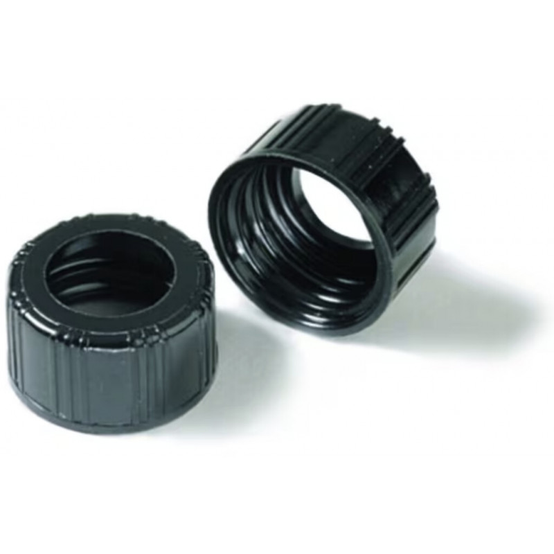BOUCHON A VIS PHENOLIQUE NOIR AVEC CENTRE OUVERT - PACK X100