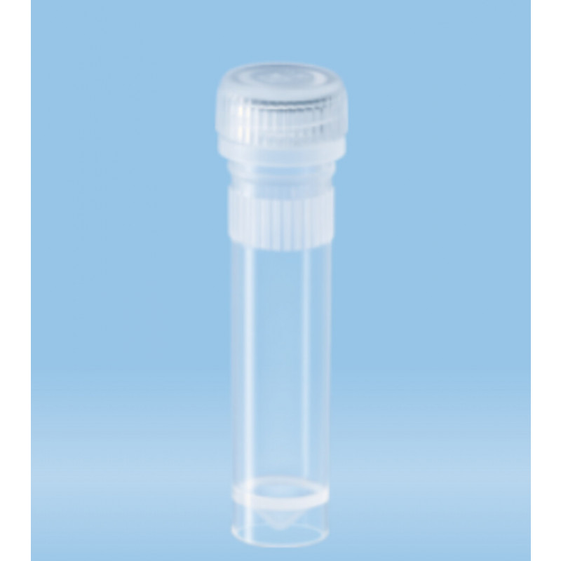 MICROTUBE EN PP FOND CONIQUE A JUPE STERILE 2ML CAPE A VIS - PACK X1000