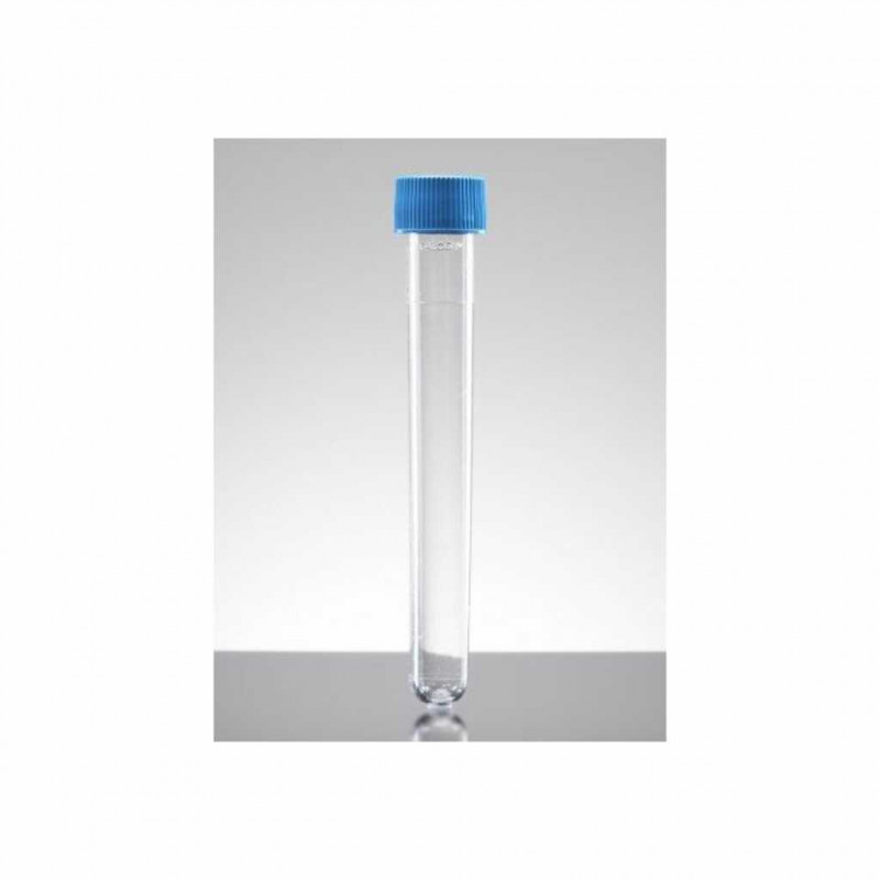 TUBES EN PS A FOND ROND 8ML FALCON STERILES CAP.BLEU 13X100MM - X1000