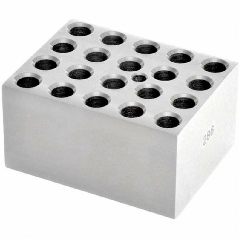 BLOC ALUMINIUM POUR 20 TUBES 1,5ML OHAUS