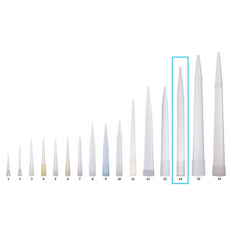 CONES POUR THERMO FIt PIPETTE NON STERILES 0,5-5ML PACK  x 100