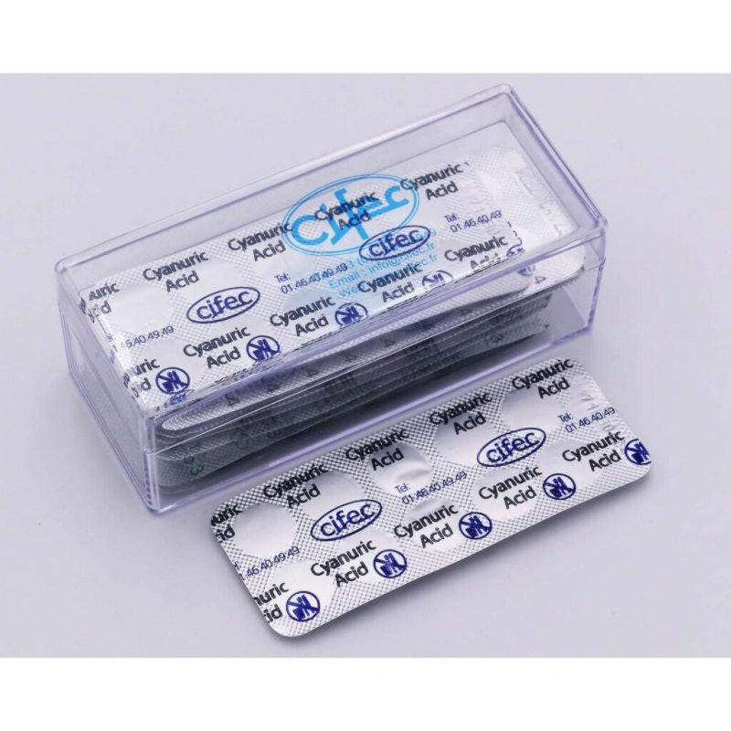 REACTIF ACIDE CYANURIQUE CYS - BOITE DE 500 PASTILLES