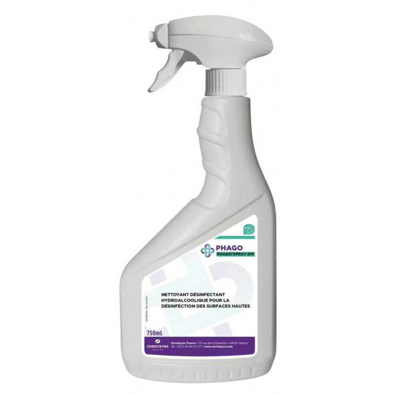 DESINFECTANT DE SURFACE PHAGOS PRAY DM 750ML & PULVERISATEUR  X 6