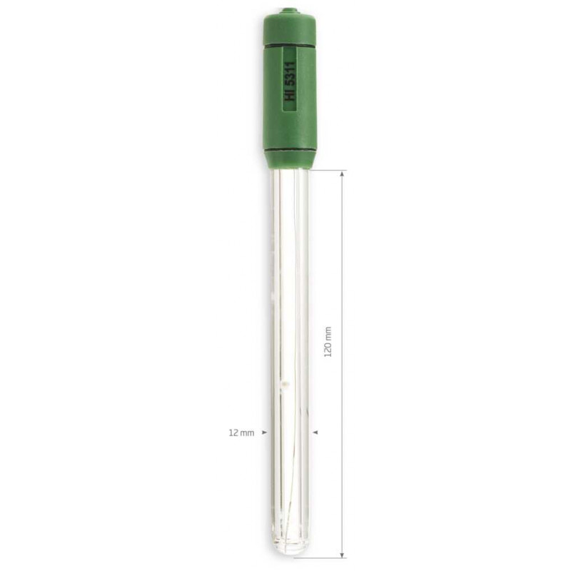 ELECTRODE DE REFERENCE AG/AGCL EN VERRE FICHE BANANE 4MM