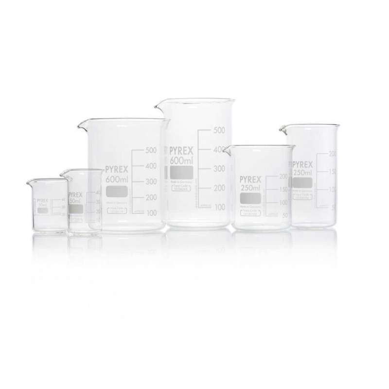 BECHER A BEC FORME BASSE PYREX 150ML - PACK X10