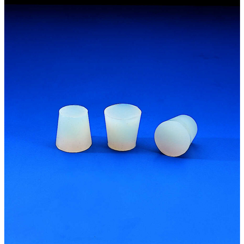BOUCHON CONIQUE EN SILICONE DIMENSIONS 26X19X28MM - PACK X10