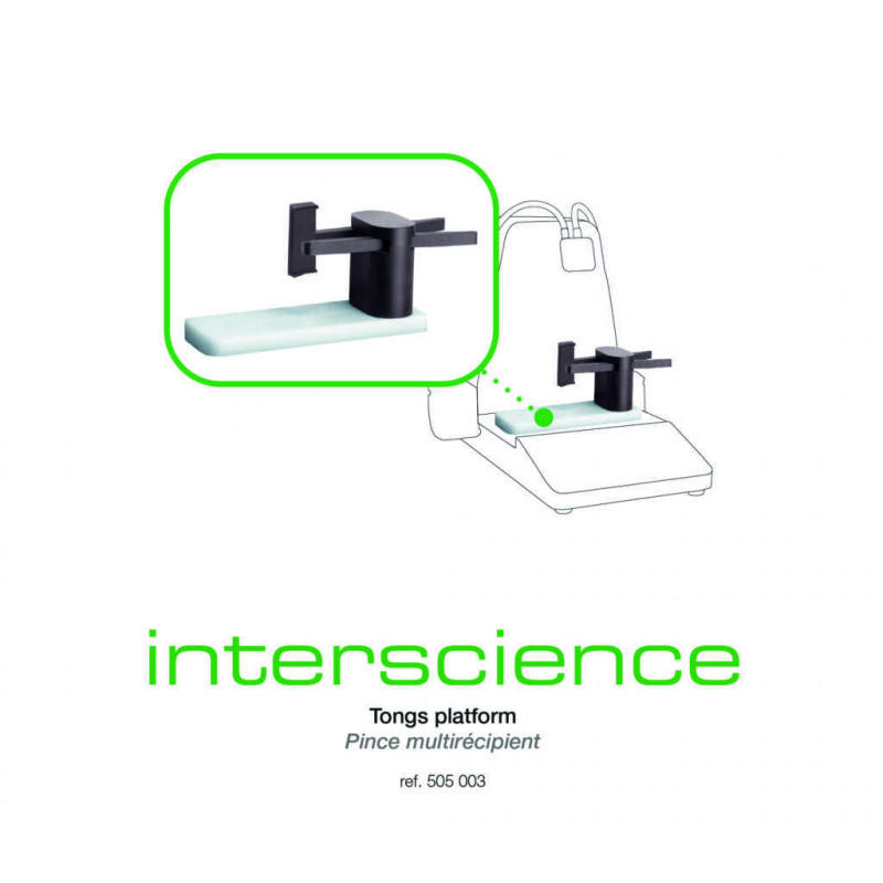 PINCE MULTI-RECIPIENT DIAM. 10-60MM AVEC PLATEAU  POUR DILUFLOW
