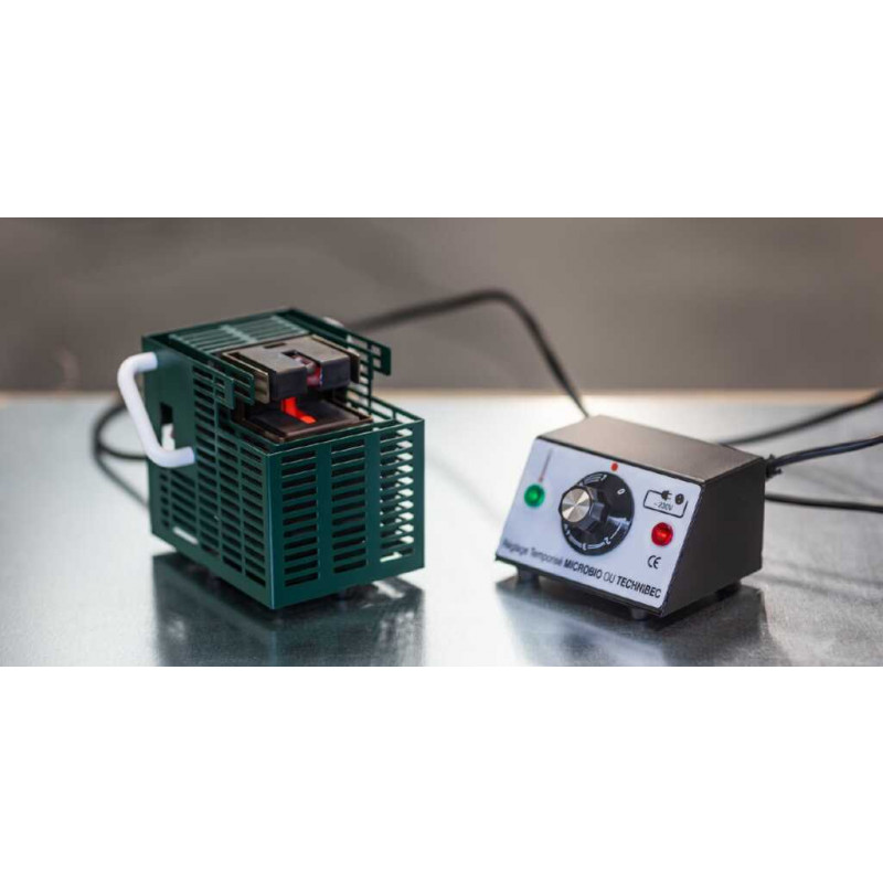 BEC ELECTRIQUE MICROBIO 750'/880'C AVEC REGULATEUR DE TEMPERATURE