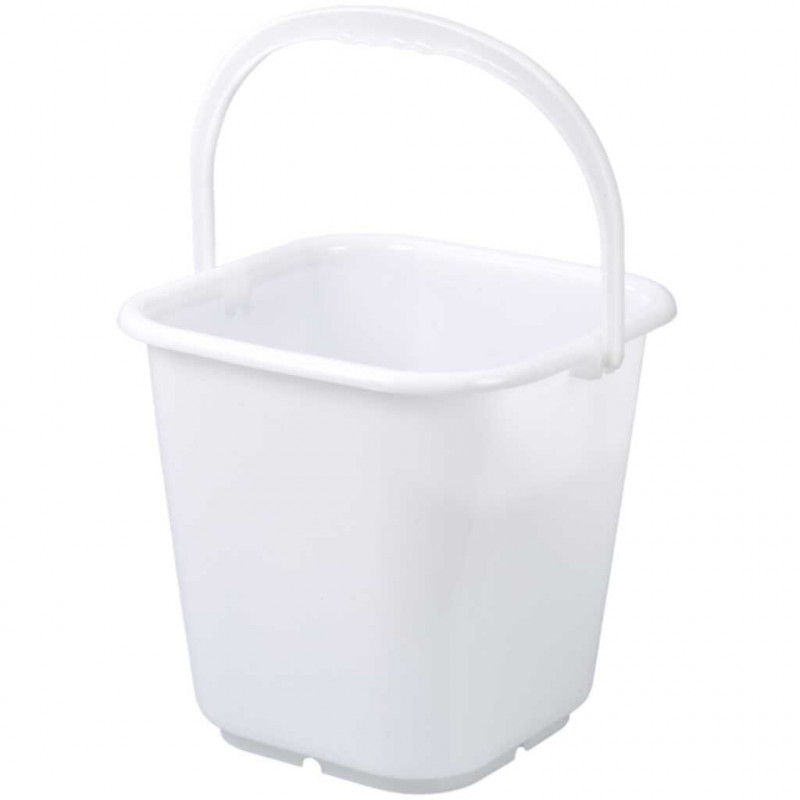 SEAU CARRE EN PE TRANSLUCIDE GRADUE 500ML A 12L - CAPACITE 14L