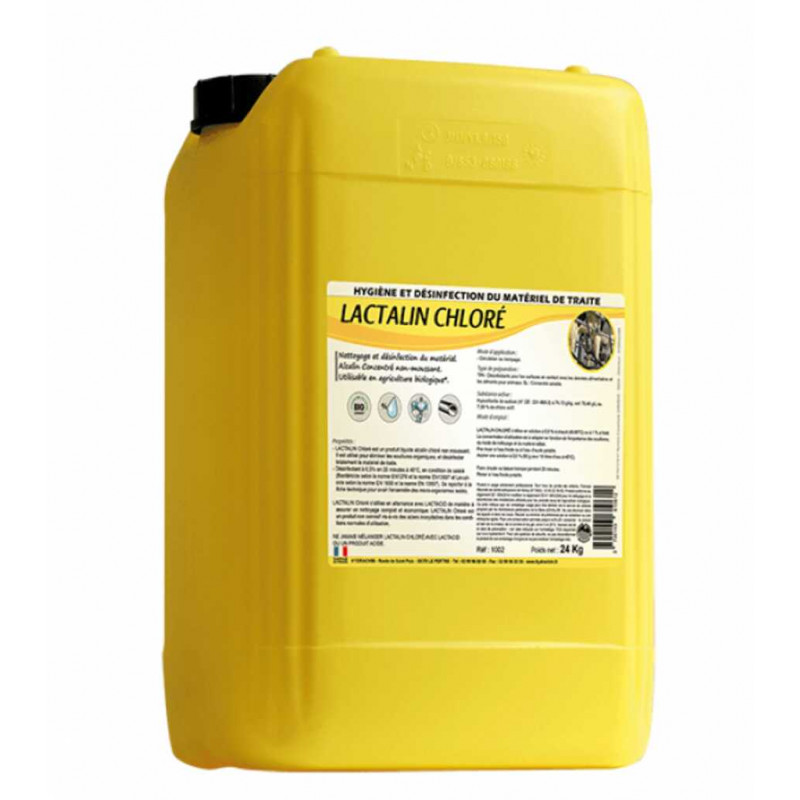 NETTOYANT DESINFECTANT LACTALIN CHLORE - 72KG