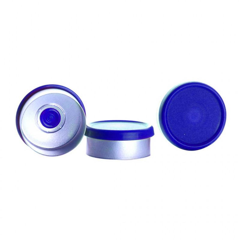 CAPSULE EN ALUMINIUM STERILE BLEU 20MM - PACK X 125